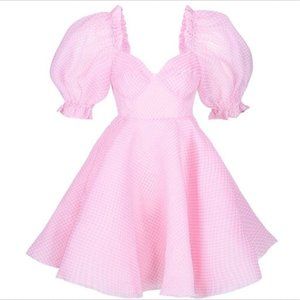 Selkie The Parliament Dress - Ice Cream Gingham, S